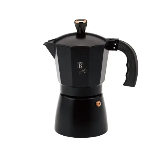 Cafetieră, 9 cești, negru - rose gold - BH/8562 Livrare expres