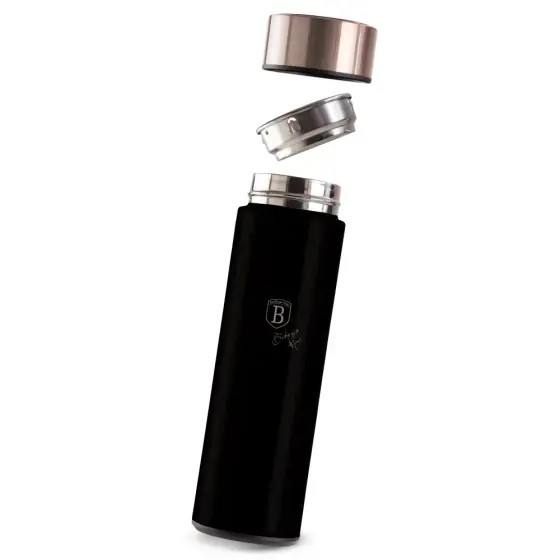 Termos cu afișaj LED al temperaturii, 0,5 L, negru - rose gold - BH/9680A Cel mai bun preț