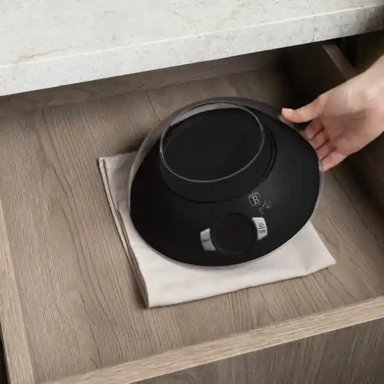 Cântar de bucătărie cu bol, negru mat - BH/9618N Ofertă specială