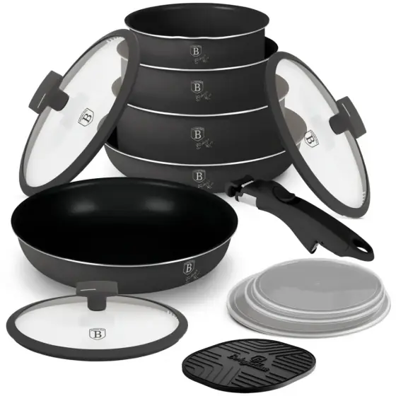 Livrare expres Set vase de gătit 13 piese, colecția Anthracite - BH/8252N