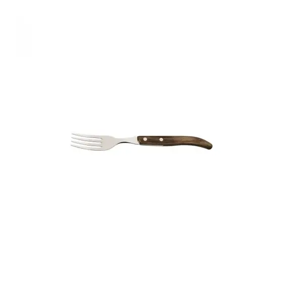 Furculita friptura French Style, Horeca Line cu maner maro, (L)220 mm - 12 buc./set Noutate