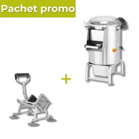 Pachet Masina curatat cartofi 5kg/12L + Taietor cartofi prajiti Ofertă exclusivă