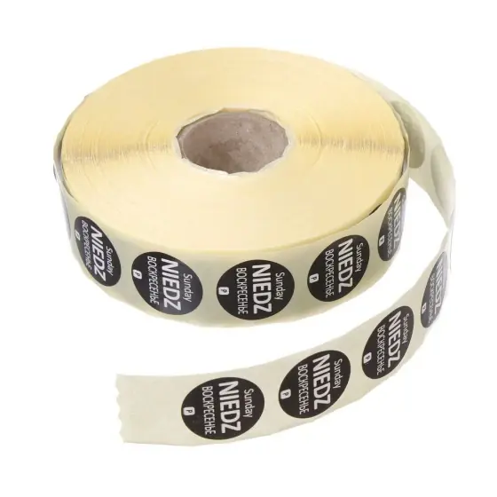 Discount Stickere zilnice pt siguranta alimentelor - reutilizabile, HENDI, duminica, 1000 buc. rola, 1000 buc., 25x25mm RO - BG - EN