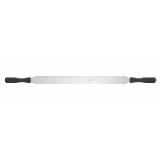 Spatula cu doua manere Ambrogio Sanelli, grosime 1.4mm, lungime lama 420mm, inox Discount