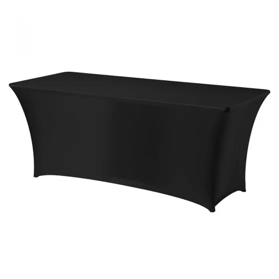 Husa Hendi, neagra pentru masa dreptunghiulara, 90% poliester 10% elastan, 1830x760x(H)730mm Retur gratuit