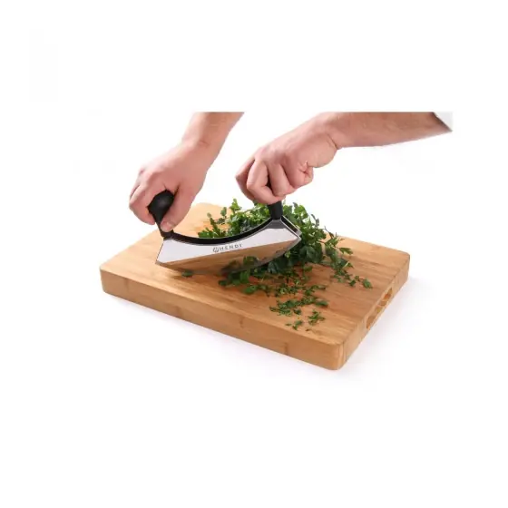 Cutit special pentru tocat, lama dubla inox, 230 mm, Hendi Expediere rapidă