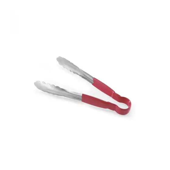 Cleste de servire Hendi, HACCP, rosu, (L)250 mm, maner PVC, otel inoxidabil Disponibil imediat