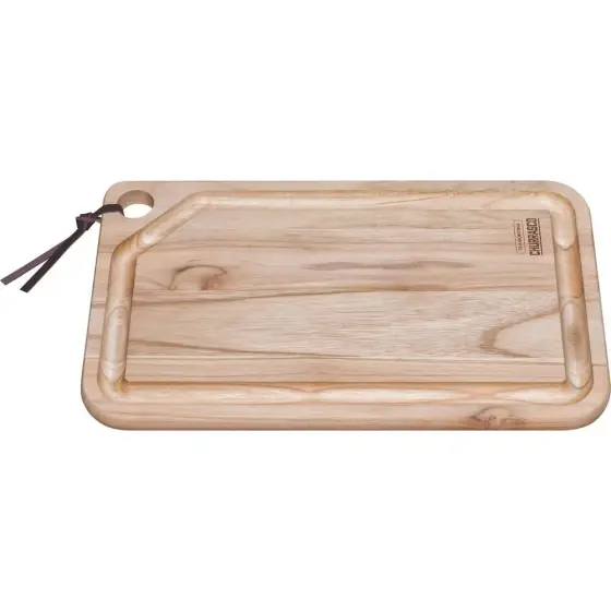 Tocator din lemn de tec,Hendi, dreptunghiulara Churrasco, Tramontina, 490x280x(H)22mm Reducere extra
