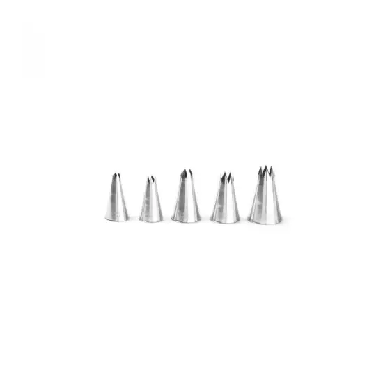 Varf decorare pentru cofetarie/patiserie, Hendi, in forma de stea, Inox, diametru 14 mm Expediere rapidă