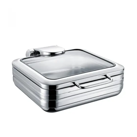 Retur gratuit Chafing dish De Luxe eco gn 2/3 cu un capac de sticlă Fine Dine