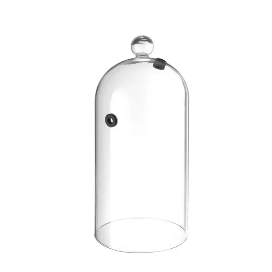 Cumpărături sigure Cloche din sticla cu gaura pentru furtun fum, Hendi, diametru diametru130x(H)282 mm, poate fi utilizat in combinatie cu infuzorul de fum