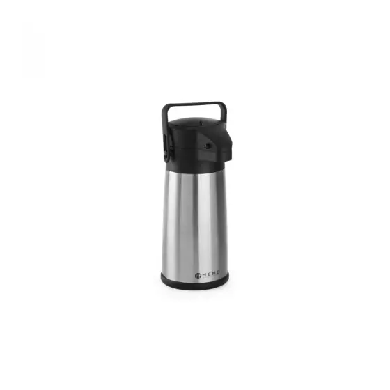 Termos cu pompa, inox, capacitate 2.2 lt, diam. 15 x (H) 34 cm Reduceri