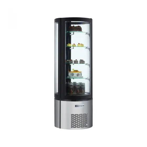 Vitrina frigorifica de prezentare interval temp. 2?/6?C, 460 W 360 l corp inox, ARKTIC by Hendi, 680x(H)1750, Clasa energetica C Retur gratuit
