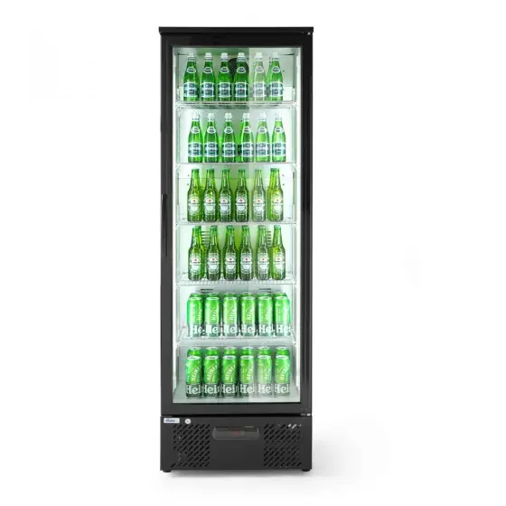 Vitrina frigorifica de prezentare interval temp. 2/10 C, 240 W, corp inox, ARKTIC by Hendi, 600x515x(H)1820 mm 293 Litri, Clasa energetica E Ofertă limitată
