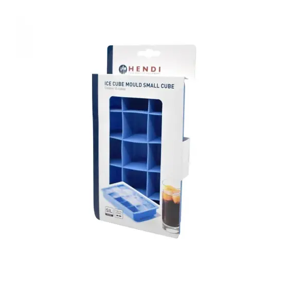 Forma din silicon durabil pentru cuburi mici de gheata, Hendi, 19x12x(H)3.5 cm, potrivita si pentru uz profesional Livrare rapidă