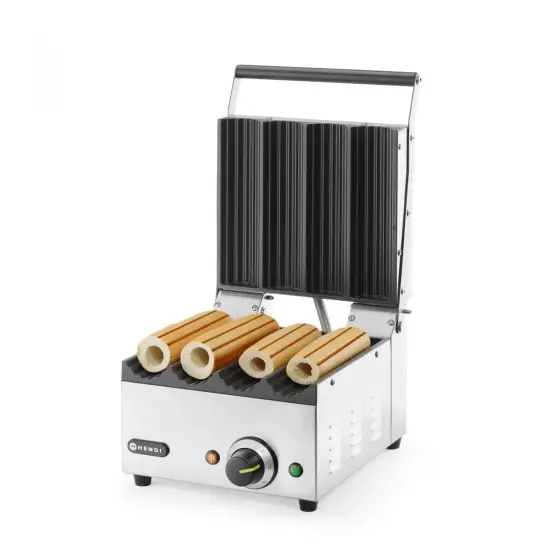 Contact Grill pentru hot dog și wrap-uri 220-240V/1800W, 385x285x(H)254mm Plată securizată
