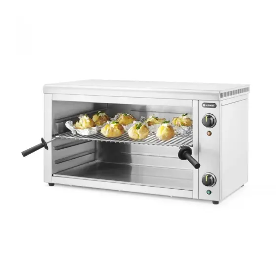 Cuptor tip Salamandra Hendi 800, 3600 W, Argintiu,800x450x(H)470 Chilipir
