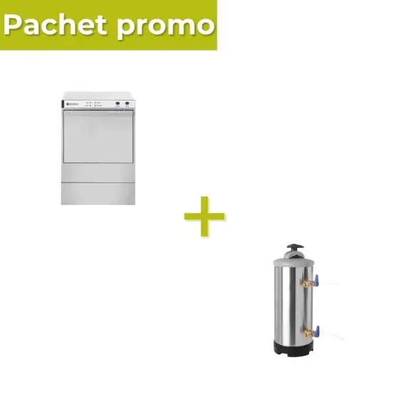 Disponibil imediat Pachet Masina spalat pahare K40 + Dedurizator 12L