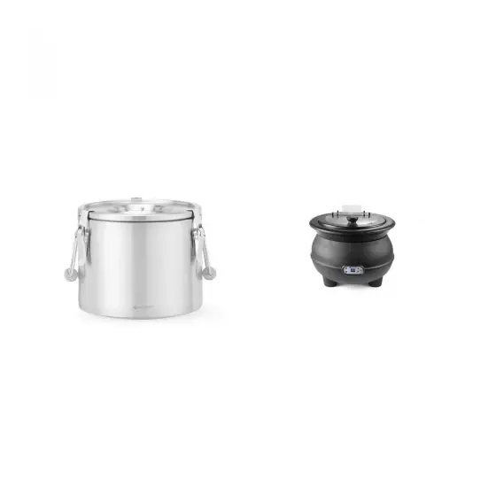 Pachet Termos mancare 10L + incalzitor supa electric 8L Chilipir