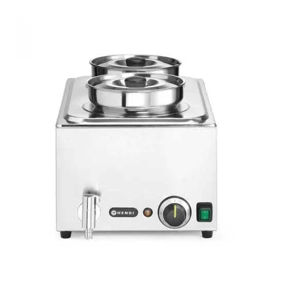 Bain-marie HENDI Ranger + 2x recipiente de 4L cu capac, 8L, 220-240V/1000W, 604x332x(H)315mm Cel mai bun preț