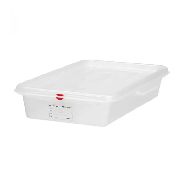 Recipient GN 2/3 din polipropilena, HENDI, GN 2/3, 13,5L, Transparent, 354x325x(H)150mm, Dreptunghiular Cel mai bun preț