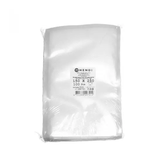 Pungi gofrate pentru depozitarea alimentelor HENDI, 100 buc., 150x250mm Ieftin