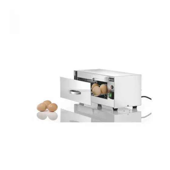 Retur ușor Sterilizator oua Hendi, 32 W, dezinfectare cu lampi UV, capacitate 10 oua, Argintiu, Inox