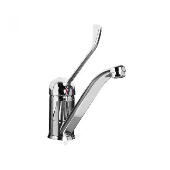 Doar azi Baterie pentru chiuveta bucatarie cu tija, Inaltime 215 mm, Hendi, Inox