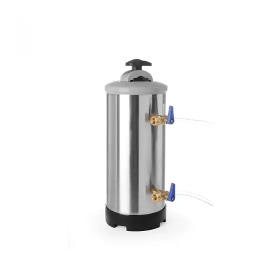 Dedurizator apa Hendi, presiunea maxima / minima a apei: de la 1 la 8 bari, 185x(H)600 mm, capacitate, 16 l /11,2 kg, otel inoxidabil, Reducere