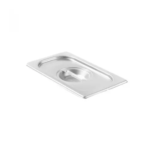 Plată securizată Capac Hendi Gastronorm GN 1/6 - gama Kitchen Line, otel inoxidabil