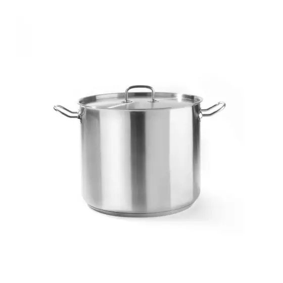 Ofertă Oala inalta cu capac 37 Lit ,36 cm diametru x 36 cm inaltime, inox, gama Hendi Profi Line, potrivita si pentru uz profesional