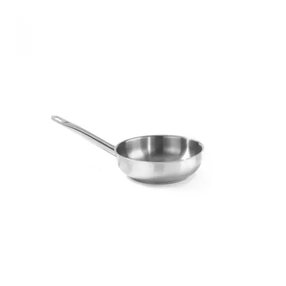Calitate înaltă Cratita Hendi sote - fara capac ,1,6 Lit, 20 cm diametru x 7,5 cm inaltime, otel inoxidabil, gama Kitchen Line
