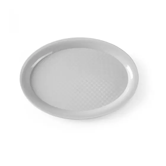 Preferatul clienților Tava fast food ovala gri Hendi, 265x195x(H)20 mm