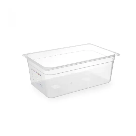 Tava gastronorm GN1/1, 530x325x(H)150 mm, 21 lt, cu marcaj HACCP, polipropilena, Hendi Reducere de preț