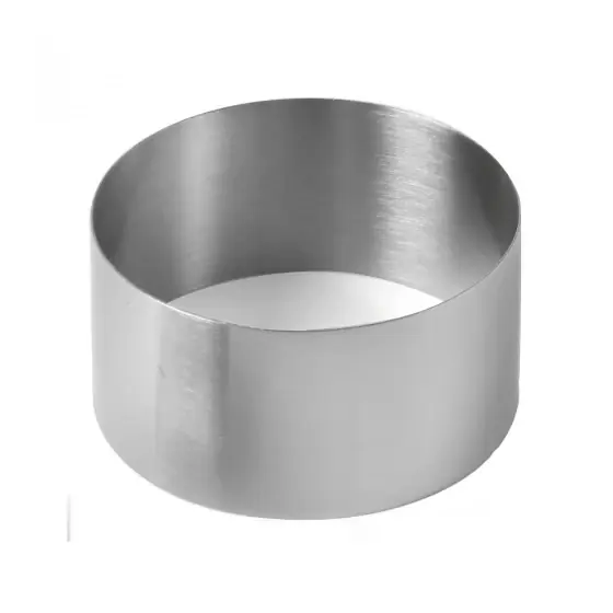 Reduceri Forma Inel decorare alimente / prajituri, diametru 90x50(H) mm, Hendi, Inox