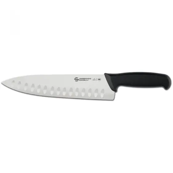 Cumpără online Cuțitul bucătarului Supra, Ambrogio Sanelli, lamă canelată, (L) 390 mm