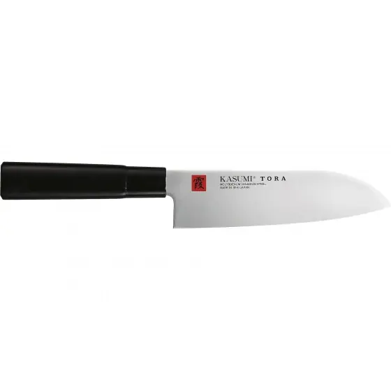 Cel mai vândut Cutit Santoku Kasumi Tora - Otel Carbon, Maner Magnolie