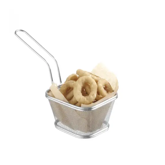 Preferatul clienților Cos Hendi tip friteuza, pentru servire snacks, inox, 105x90x(h)60 mm