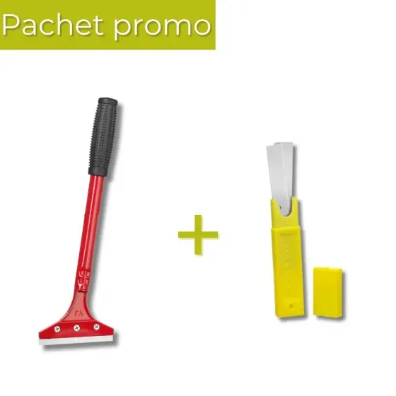 Pachet Racleta gratar coada lunga 31.5cm + Set 5 lame rezerva Ofertă specială