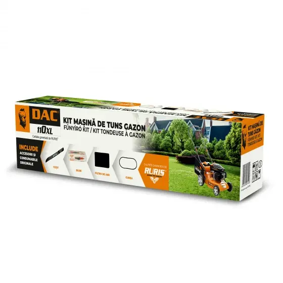 Ofertă exclusivă Kit masina de tuns gazon DAC 110XL