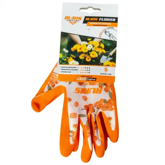Mănuși de grădină Ruris Flower, mărimea S Chilipir