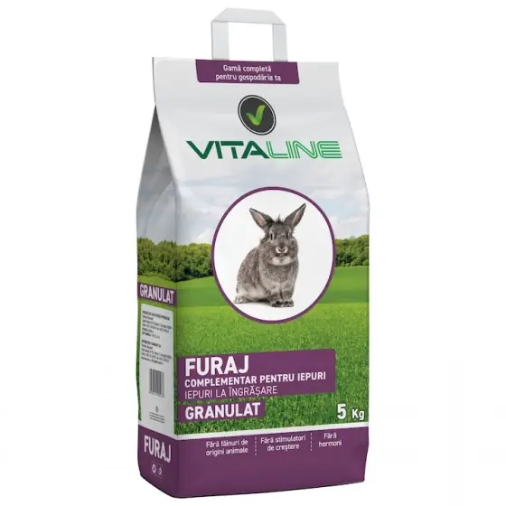 Ofertă Furaj Iepuri Granulat, Vitaline Premium, 5 Kg