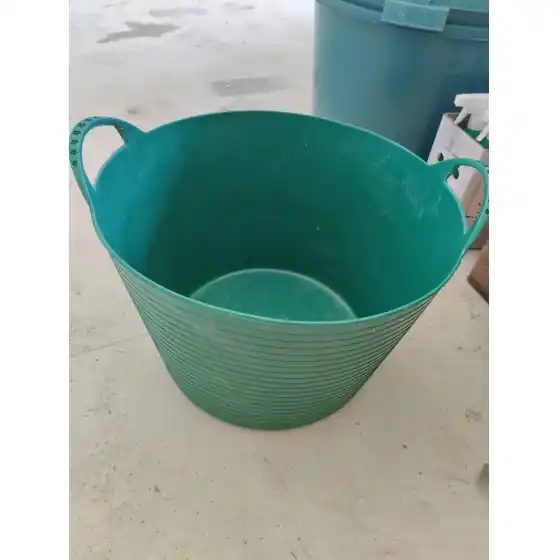 Cos flexibil rotund cu manere, culoare verde, volum 42 litri, SemPlus Cel mai vândut