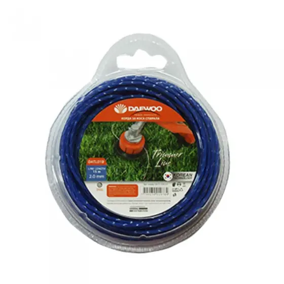 Expediere rapidă Fir trimmer spirala 2.0*15 m Daewoo DATL-01B-2.0