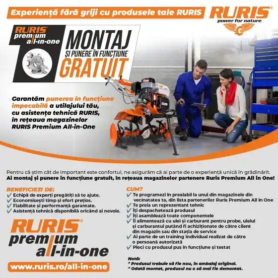 Comandă acum Moara cu ciocanele Ruris Gospodar A2