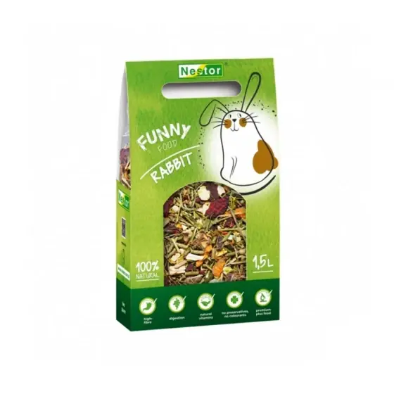 Premium Hrana Uscata Pentru Iepuri Nestor Funny Natural 480 G