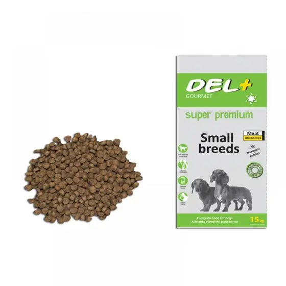 Hrana Uscata Super Premium Pentru Catelusi De Talie Mica Gourmet Del+ Small Breed 15Kg Reducere extra