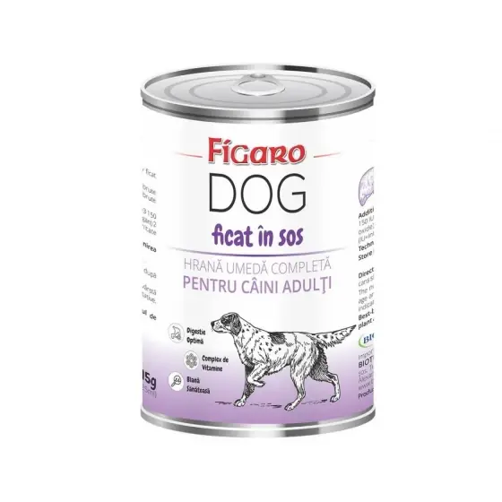 Noutate Hrana Umeda Pentru Caini Figaro Dog Ficat In Sos Conserva 415G