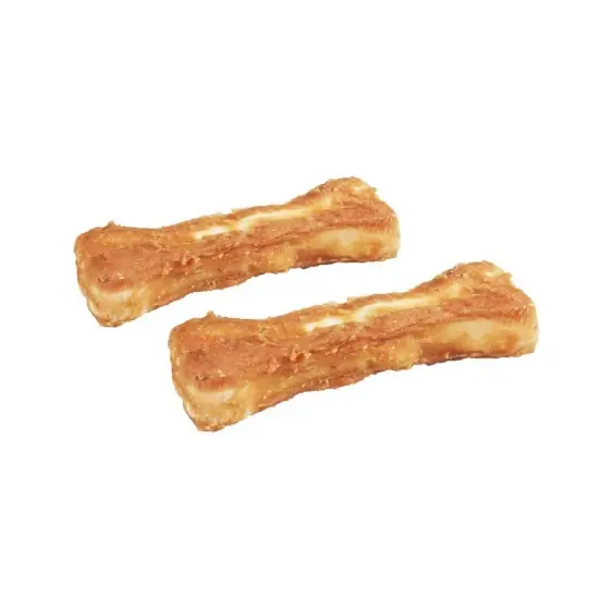 Ofertă de sezon Recompense Pentru Caini Flamingo R'Hide Os Presat Cu Pui 2Bucx10Cm 120G
