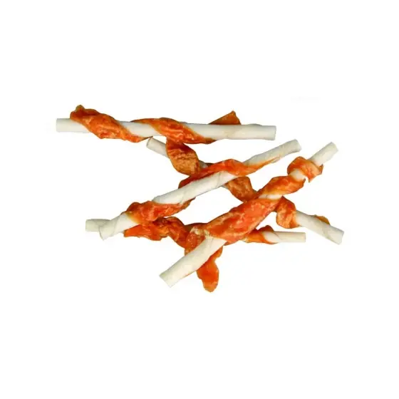 Recompense Pentru Caini Flamingo Snack Baton Piele Si Pui 65G Retur gratuit